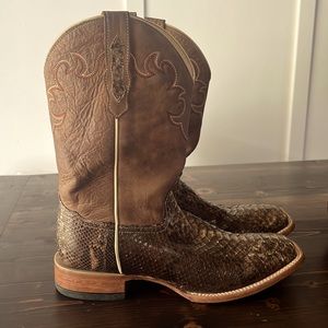 Cody James Python Square Toe Boot